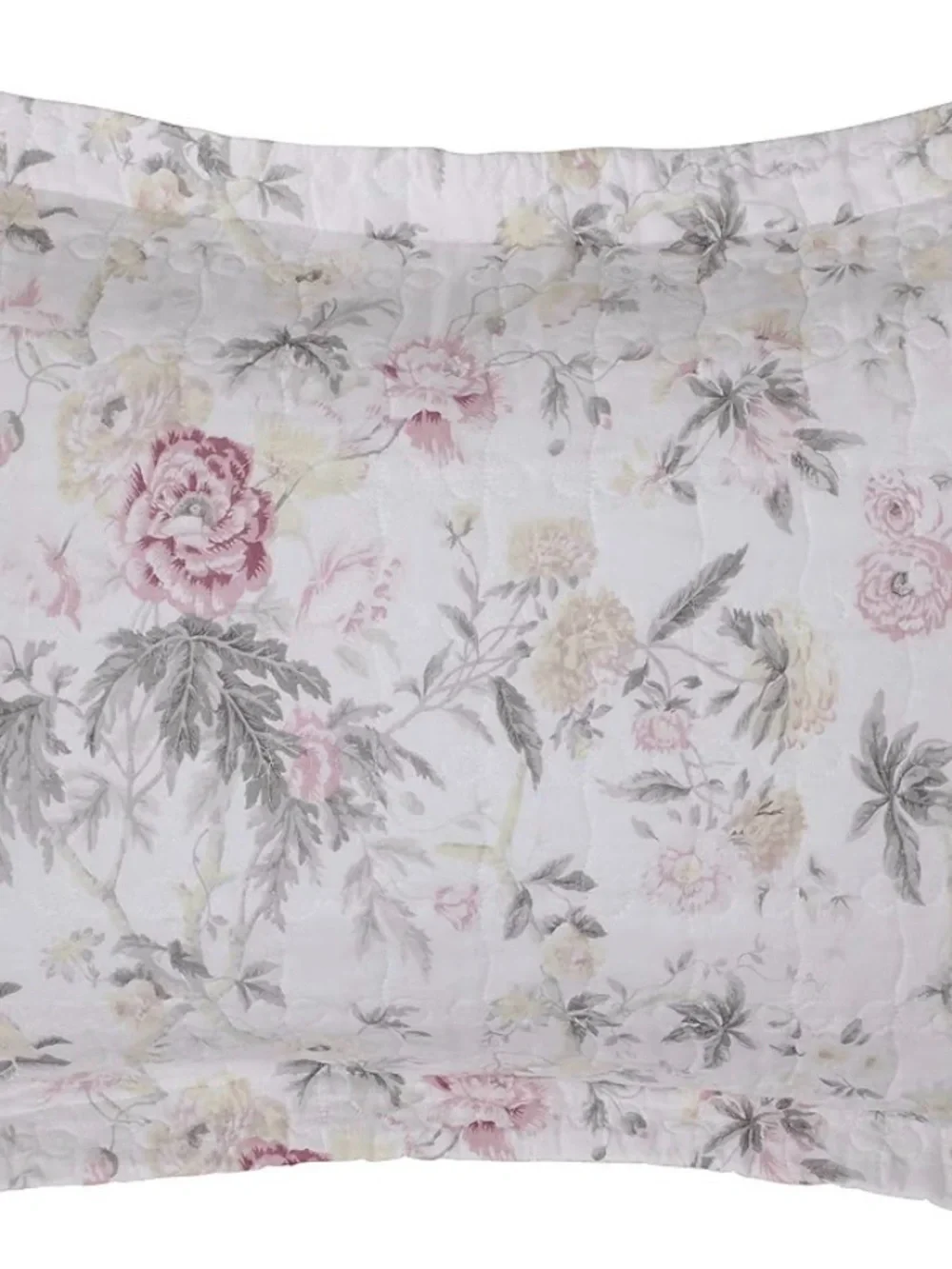 Classic Floral Quilt Set in Soft White and Pink - Laura Ashley